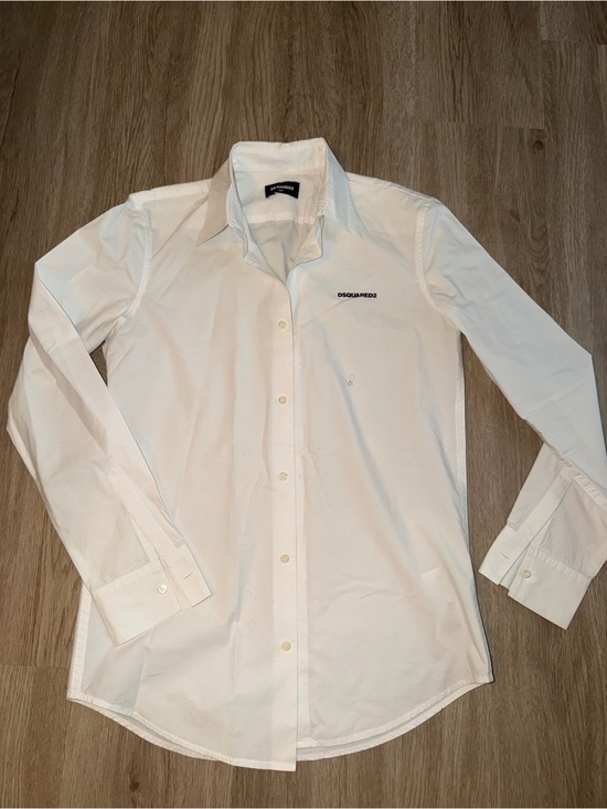 DSQUARED2 Other - DSQUARED2 White teen boy Long-Sleeve Dress Shirt with Subtle Logo